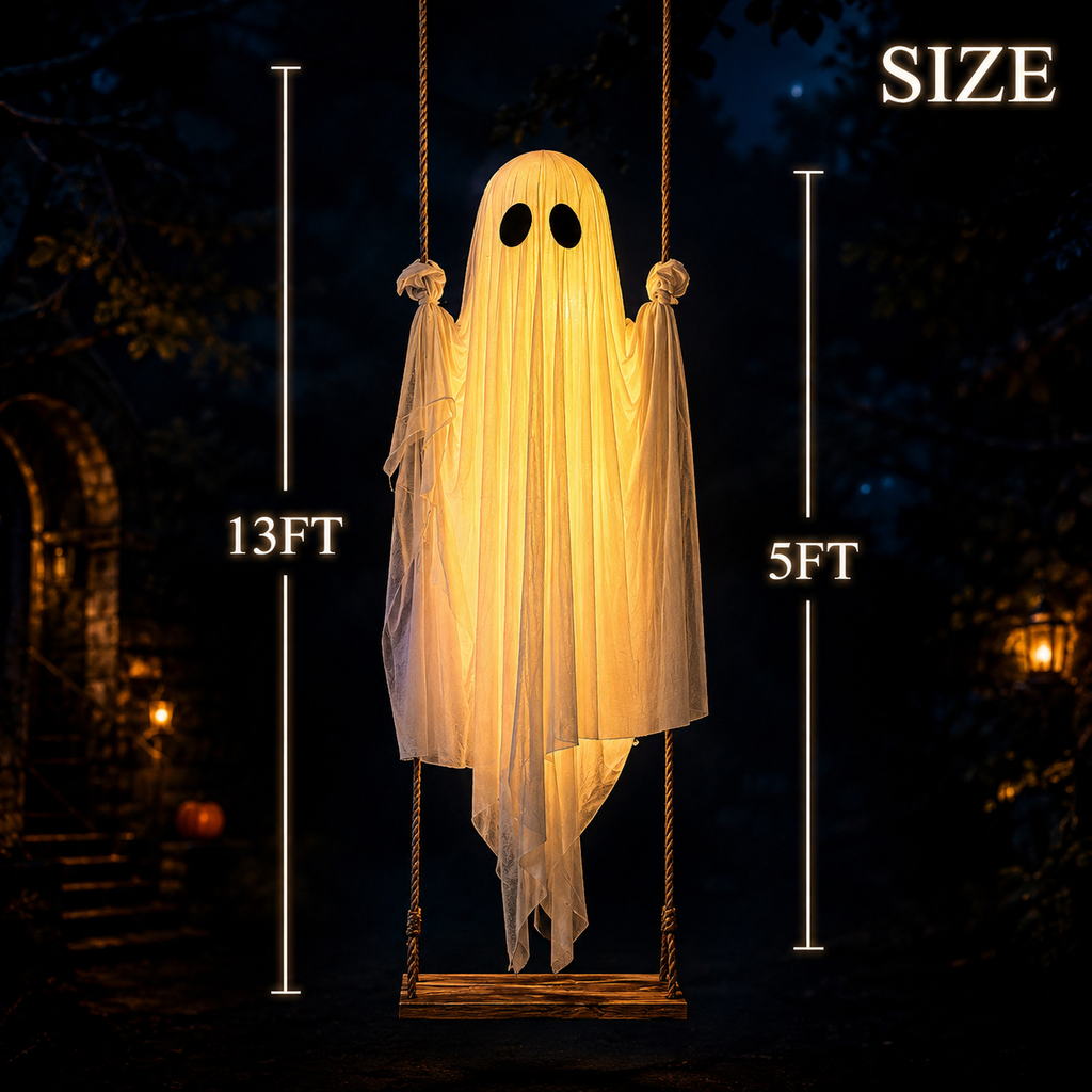 Ghost Swing™ – Glowing Hanging Halloween Ghost