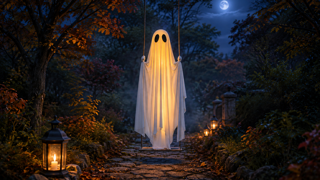 Ghost Swing™ – Glowing Hanging Halloween Ghost