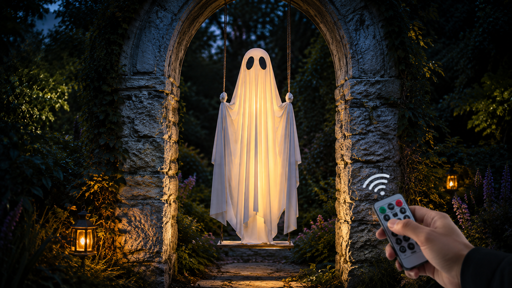 Ghost Swing™ – Glowing Hanging Halloween Ghost